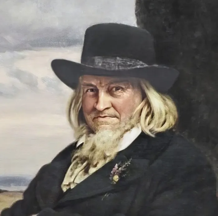 Framed Print : August Heinrich Hoffmann, Hoffmann von Fallersleben