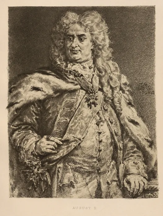 Framed Print : Augustus the Strong (born 12 May 1670 in Dresden)