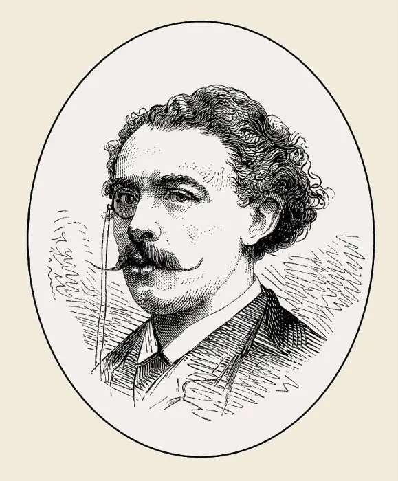 Framed Print : Aurelien Scholl, 1833- 1902, a French author and journalist