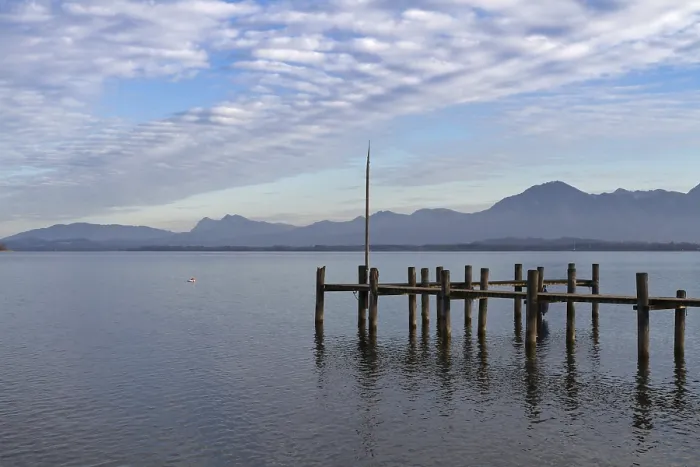 Framed Print : Autumn at Lake Chiemsee, Bavaria