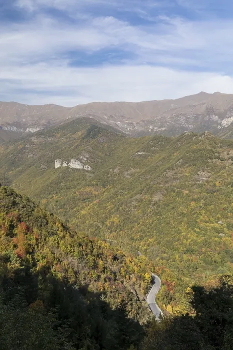 Framed Print : Autumn in the Ligurian Alps near Imperia