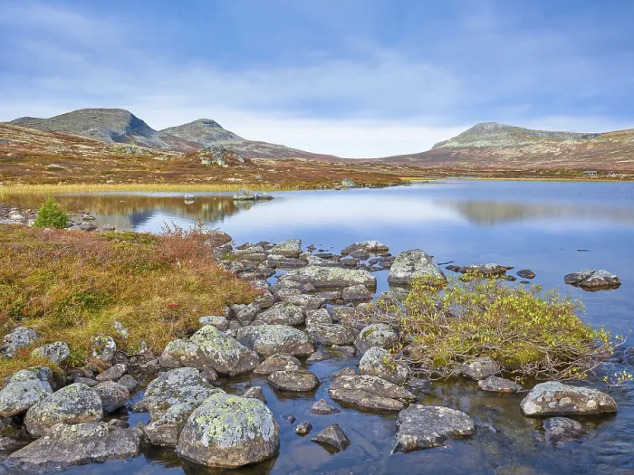 Framed Print : Autumn at Muvatnet, Rondane National Park