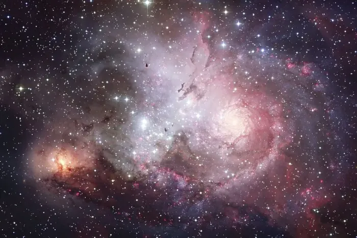 Framed Print : Awesome of endless cosmos. Science fiction wallpaper