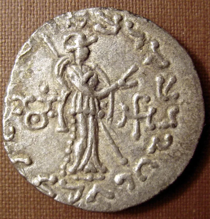 Framed Print : Azes II (reigned circa 35-12 BCE)