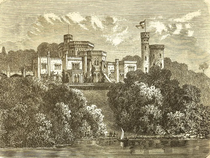Framed Print : Babelsberg Castle on Tiefer See