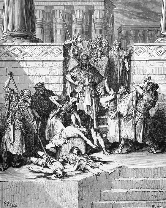 Framed Print : Babylonian King Nebuchadnezzar has King Zidkiah captured