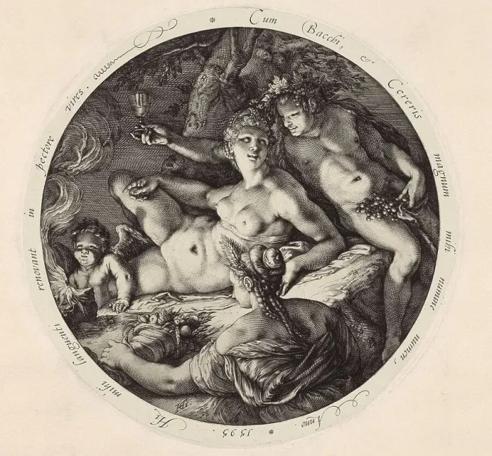 Framed Print : Bacchus, Ceres and Venus, after Michelangelo Framed Print : Bacchus, Ceres and Venus, after Michelangelo