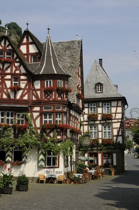 Framed Print : Bacharach, Rhine, marketplace, square Framed Print : Bacharach, Rhine, marketplace, square