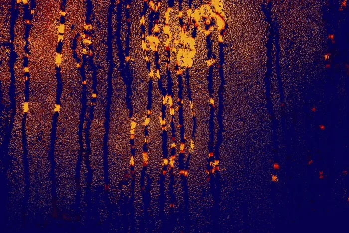 Framed Print : Background covered with water drops in close-up view