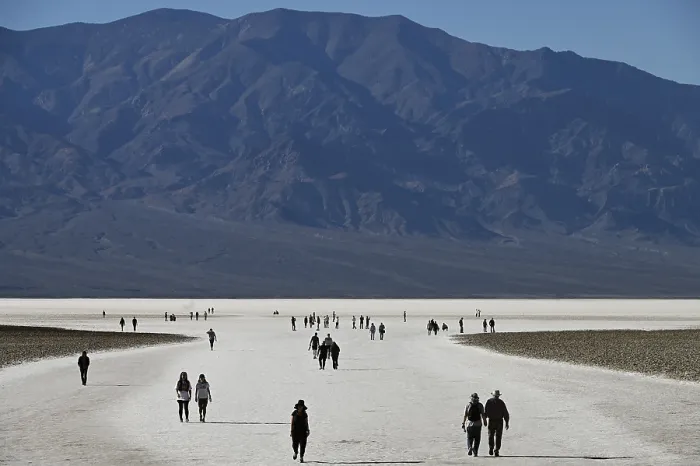 Framed Print : Badwater Basin in Death Valley National Park