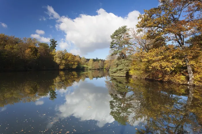 Framed Print : Baerensee, Bear Lake in autumn