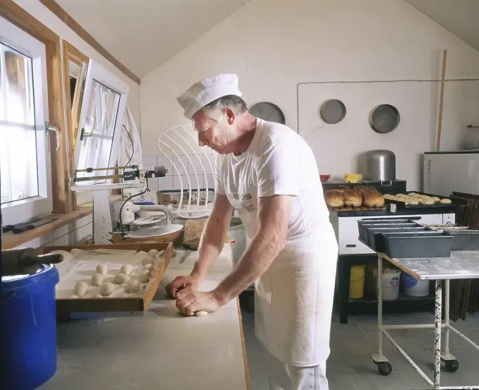 Framed Print : Baker baking, Germany, Europe