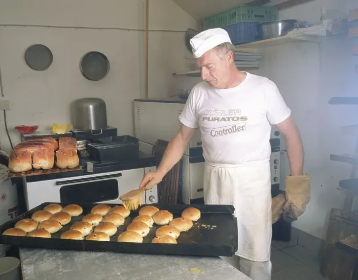 Framed Print : A baker at a farm, here on 22.10