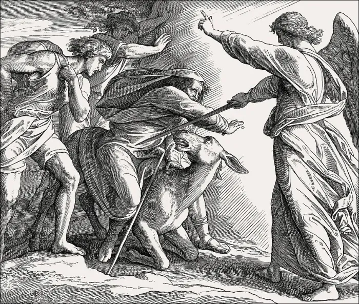 Framed Print : Balaam and the angel, Balaam's Donkey Framed Print : Balaam and the angel, Balaam's Donkey