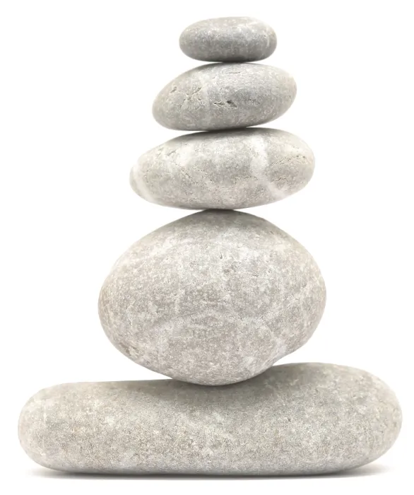 Framed Print : Balancing stone tower isolated on white background Framed Print : Balancing stone tower isolated on white background