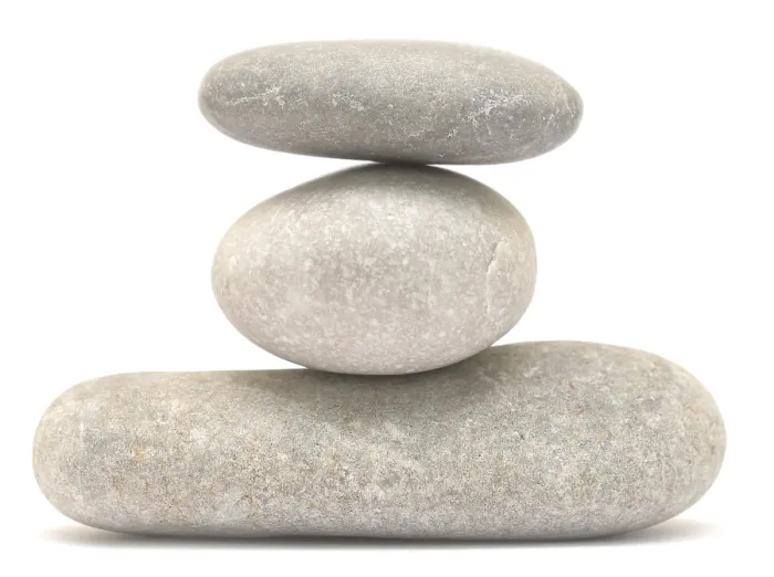 Framed Print : Balancing stone tower isolated on white background Framed Print : Balancing stone tower isolated on white background