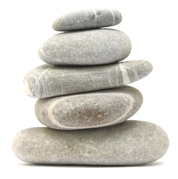 Framed Print : Balancing stone tower isolated on white background Framed Print : Balancing stone tower isolated on white background
