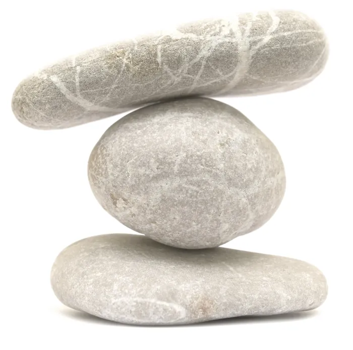 Framed Print : Balancing stone tower isolated on white background Framed Print : Balancing stone tower isolated on white background