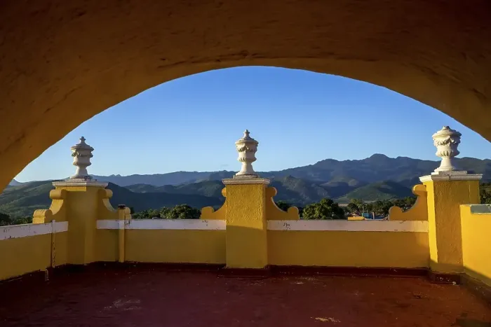 Framed Print : Balcony with columns