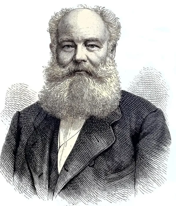 Framed Print : Balduin Moellhausen (27 January 1825) (28 May 1905) was a German writer and traveller
