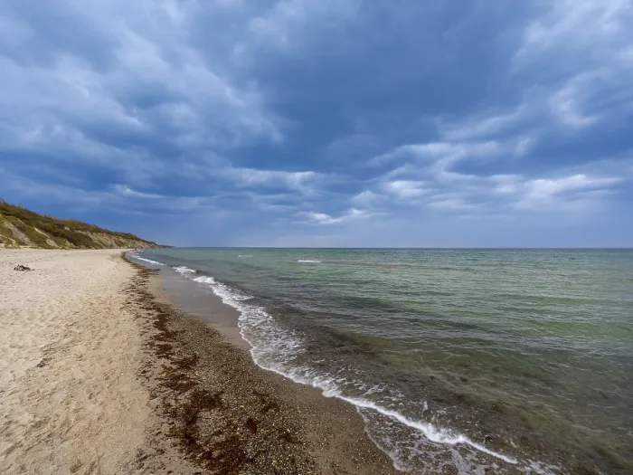 Framed Print : Baltic Sea beach in Ahrenshoop on the Fischland-DarB-Zingst peninsula