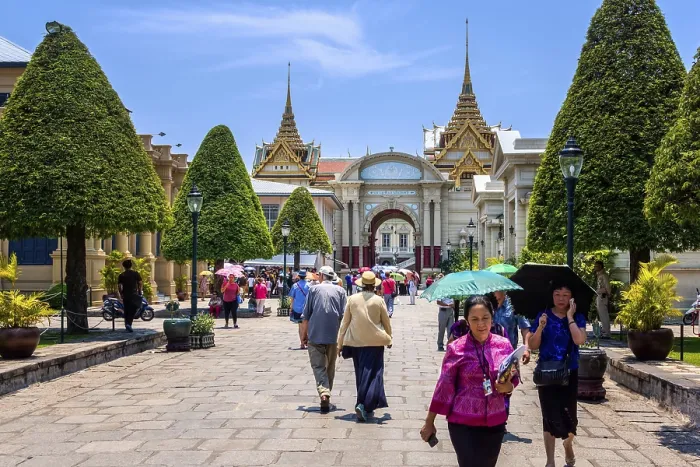 Framed Print : Bangkok, Thailand, March 2013 The Grand Palace entrance