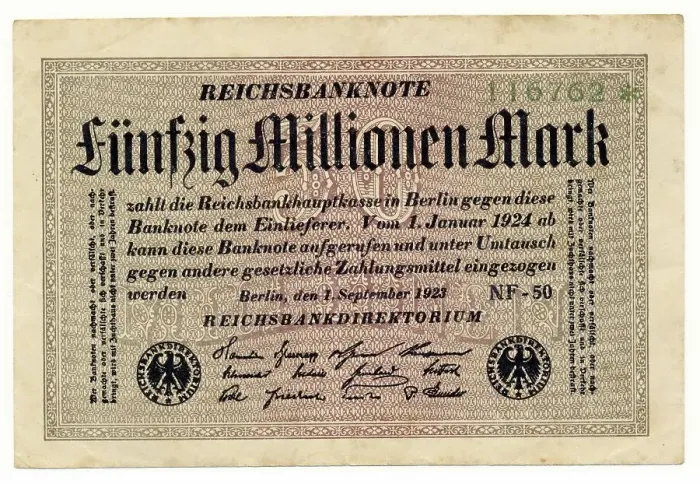 Framed Print : Front of a banknote, Reichsbank Framed Print : Front of a banknote, Reichsbank