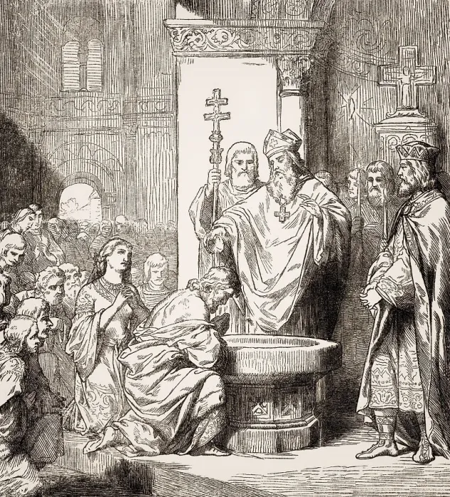 Framed Print : The Baptism of Vladimir the Great or Saint Vladimir of Kiev Framed Print : The Baptism of Vladimir the Great or Saint Vladimir of Kiev