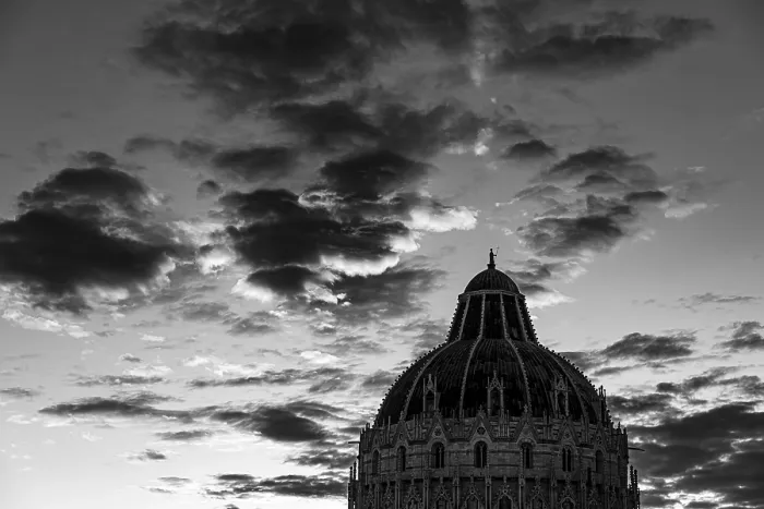 Framed Print : Baptistery Baptistery at sunset
