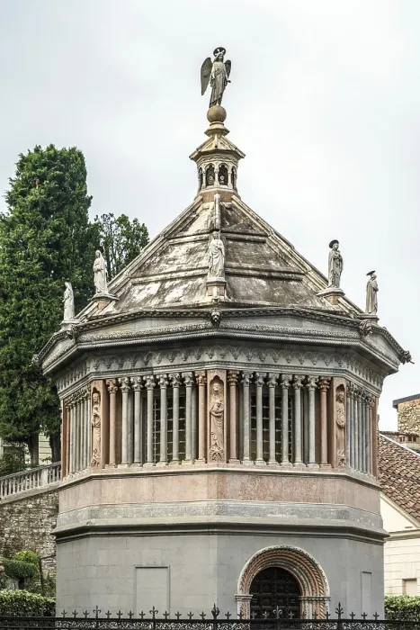 Framed Print : Baptistery of Santa Maria Maggiore in Citta Alta Bergamo