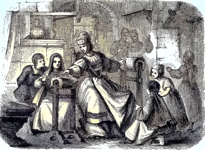 Framed Print : Barbara Uthmann, born around 1514 in Annaberg in the Ore Mountains in Germany Framed Print : Barbara Uthmann, born around 1514 in Annaberg in the Ore Mountains in Germany
