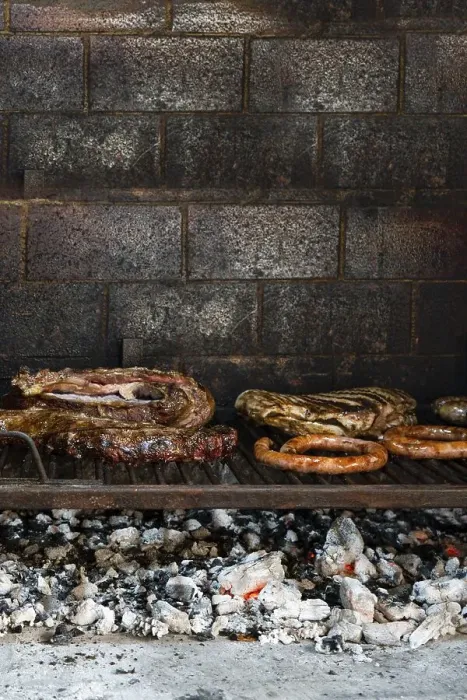 Framed Print : Barbecue grill with different meats Framed Print : Barbecue grill with different meats