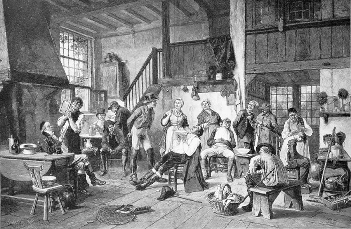 Framed Print : In the Barber's Parlour, Men at the Barber's and at the Beard Trimmer
