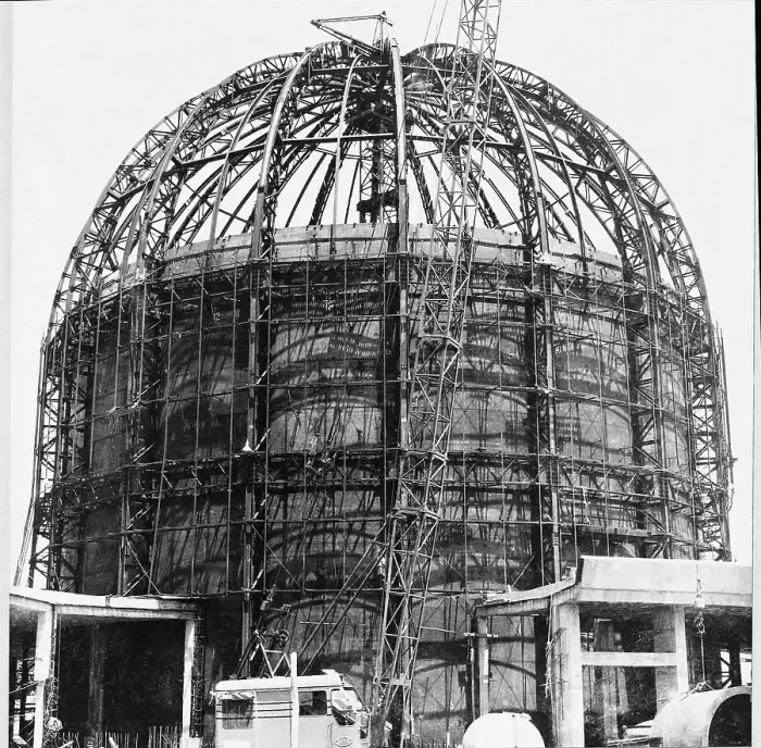 Framed Print : BARC Atomic Reactor at Trombay, under construction Bombay, Mumbai, Maharashtra, India, Asia, 1957-61, Asia