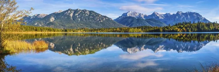 Framed Print : Barmsee, behind it the Karwendel mountains Framed Print : Barmsee, behind it the Karwendel mountains