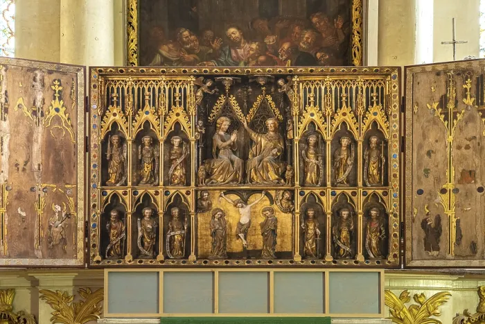 Framed Print : Baroque altar of the Havelberg Cathedral of St Mary Framed Print : Baroque altar of the Havelberg Cathedral of St Mary