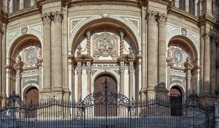 Framed Print : Baroque facade from the 16th century of the Catholic Cathedral Framed Print : Baroque facade from the 16th century of the Catholic Cathedral
