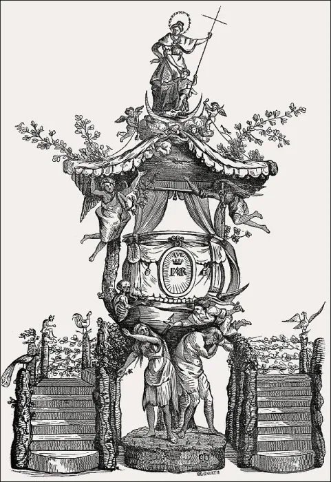 Framed Print : Baroque pulpit by Hendrik Frans Verbruggen Framed Print : Baroque pulpit by Hendrik Frans Verbruggen