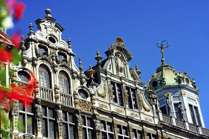 Framed Print : Baroque-style houses on the Grand Place Framed Print : Baroque-style houses on the Grand Place