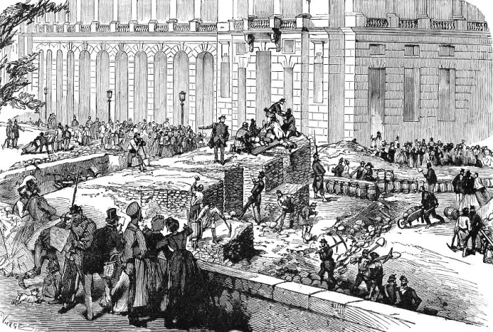 Framed Print : Barricades of the Paris Commune or La Commune de Paris Framed Print : Barricades of the Paris Commune or La Commune de Paris
