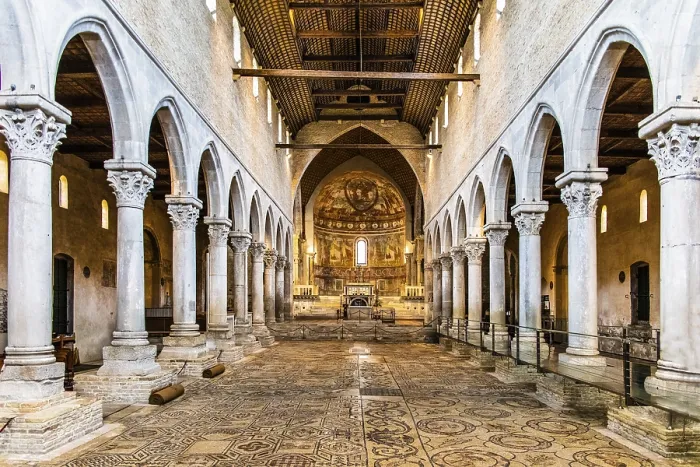 Framed Print : Basilica of Aquileia from the 11th century