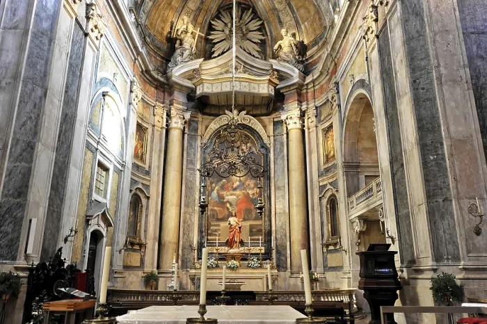 Framed Print : Basilica da Estrela consecrated in 1790