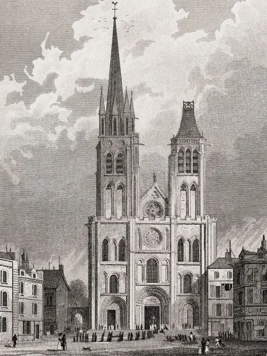 Framed Print : The Basilica of Saint-Denis, Paris Framed Print : The Basilica of Saint-Denis, Paris