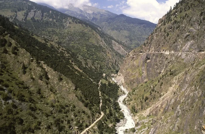 Framed Print : Baspa valley, Baspa river, Himachal Pradesh