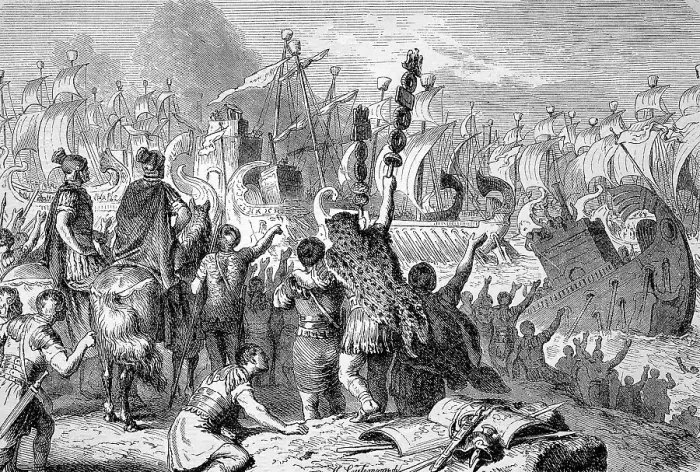 Framed Print : The Battle of Actium was the decisive confrontation of the last war of the Roman Republic Framed Print : The Battle of Actium was the decisive confrontation of the last war of the Roman Republic