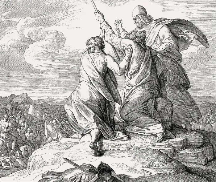 Framed Print : Battle with the Amalekites, Battle of Refidim