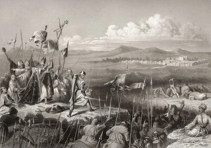 Framed Print : The Battle of Antioch on the Meander, 1211