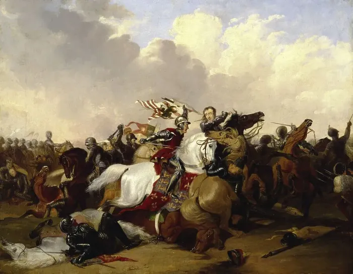 Framed Print : The Battle of Bosworth or Bosworth Field was the last significant battle of the Wars of the Roses Framed Print : The Battle of Bosworth or Bosworth Field was the last significant battle of the Wars of the Roses