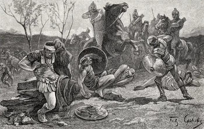Framed Print : The Battle of Cannae on 2 August 216 BC Framed Print : The Battle of Cannae on 2 August 216 BC