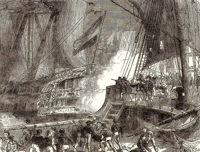 Framed Print : The Battle of Cape St. Vincent Framed Print : The Battle of Cape St. Vincent